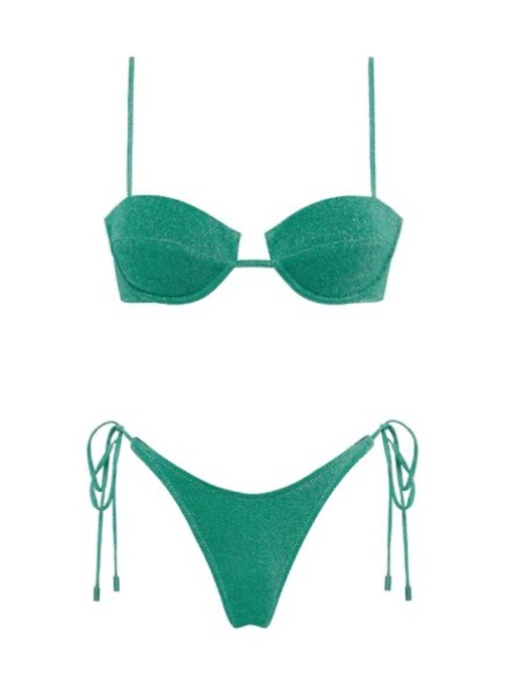 Mala jaded triangl bikini set